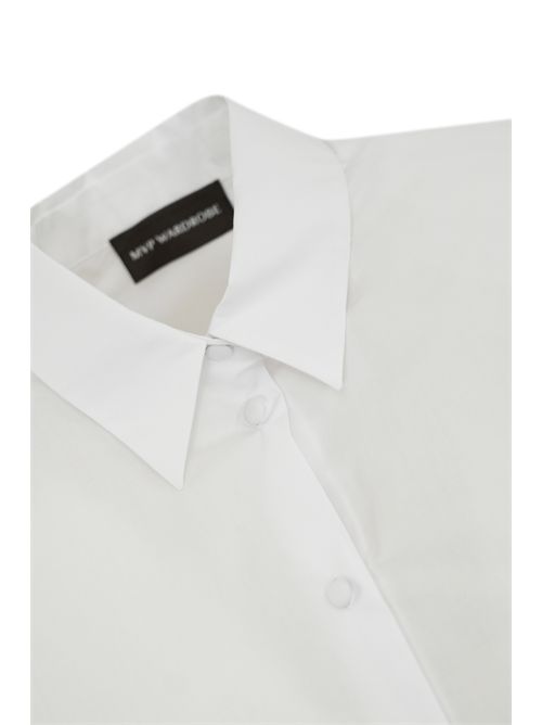 Camicia in popeline di cotone Bianco MVP Wardrobe | G090 00131101